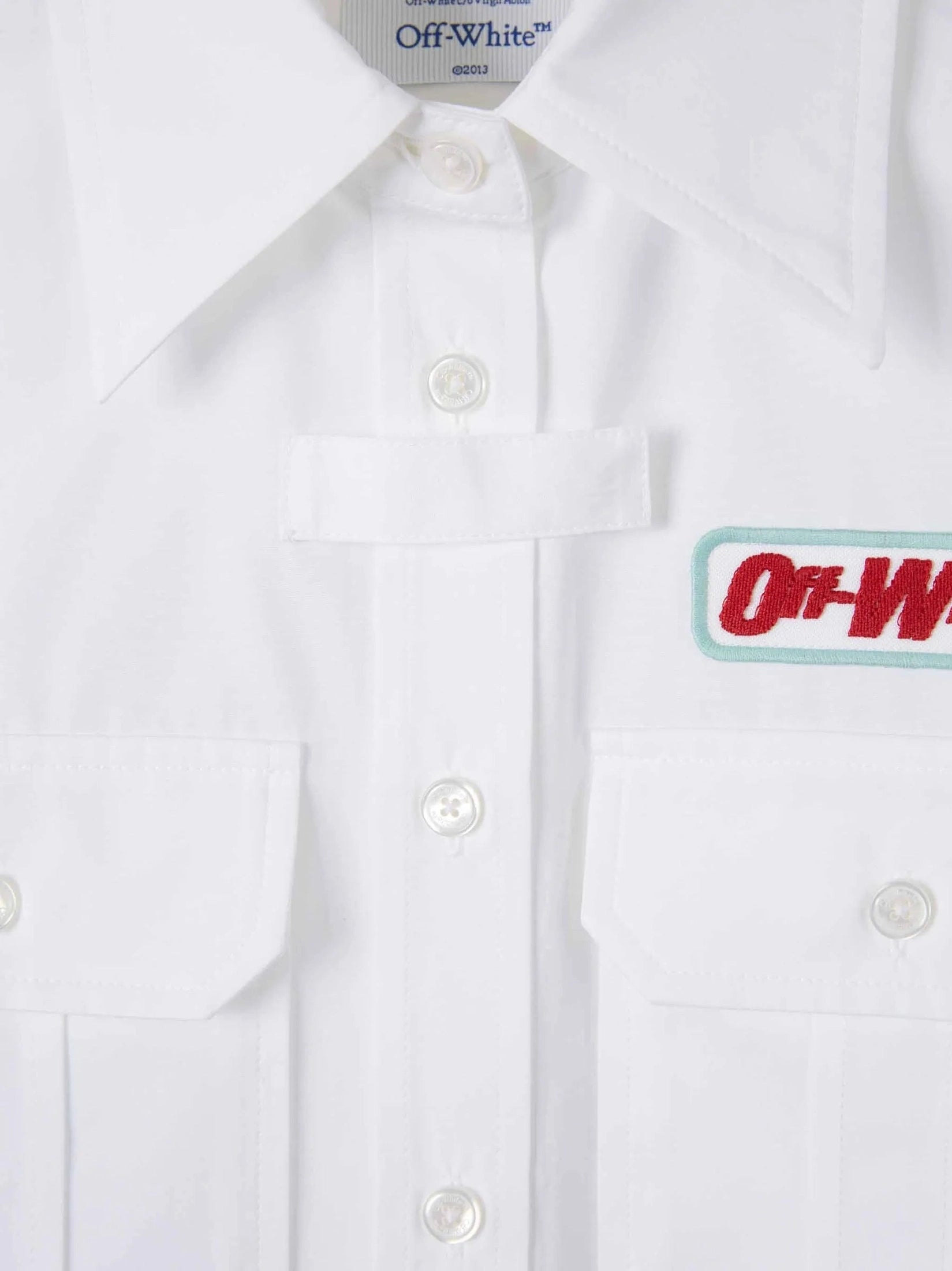 Popeline s/s fitted shirt white haute