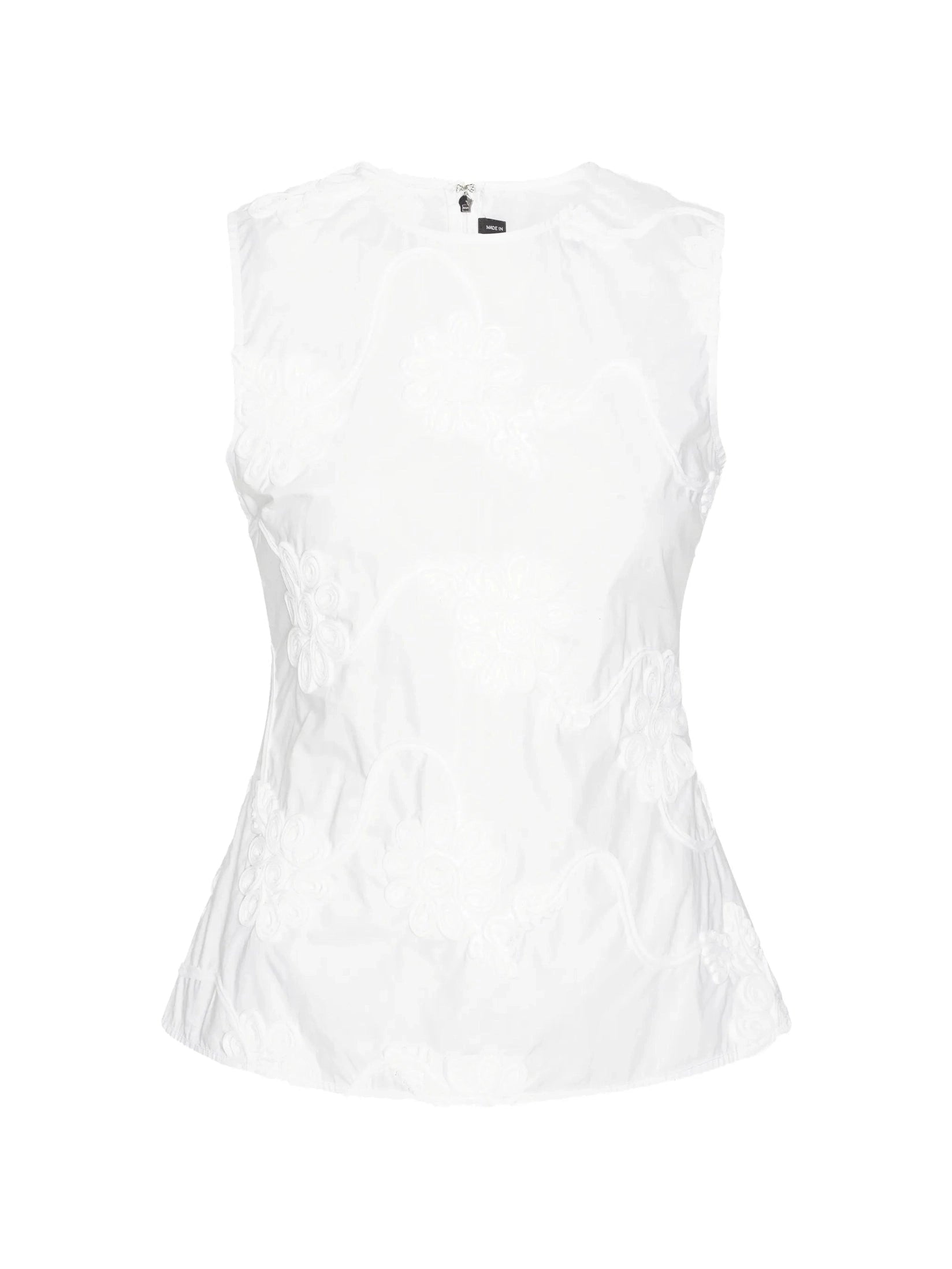 Flower sleeveless top