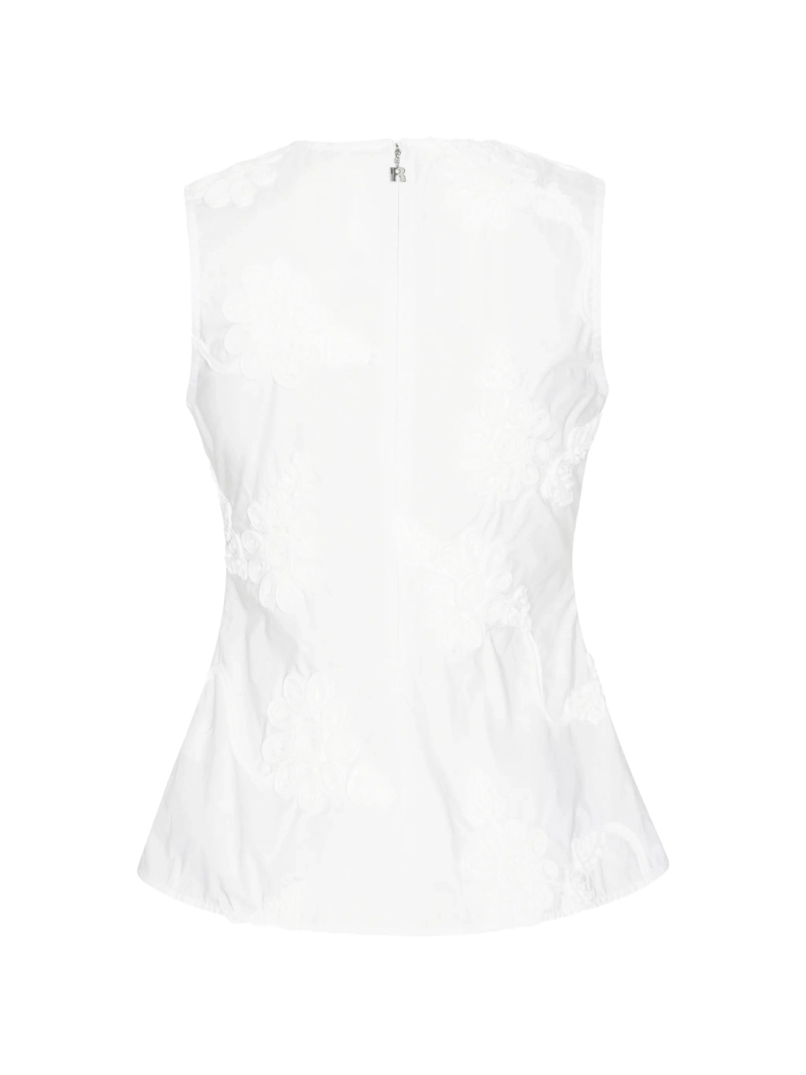 Flower sleeveless top