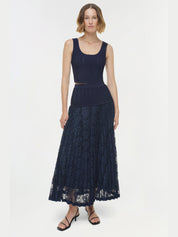 Verona lace midi skirt