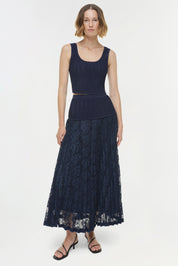 Verona lace midi skirt