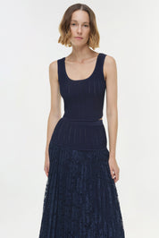 Verona lace midi skirt