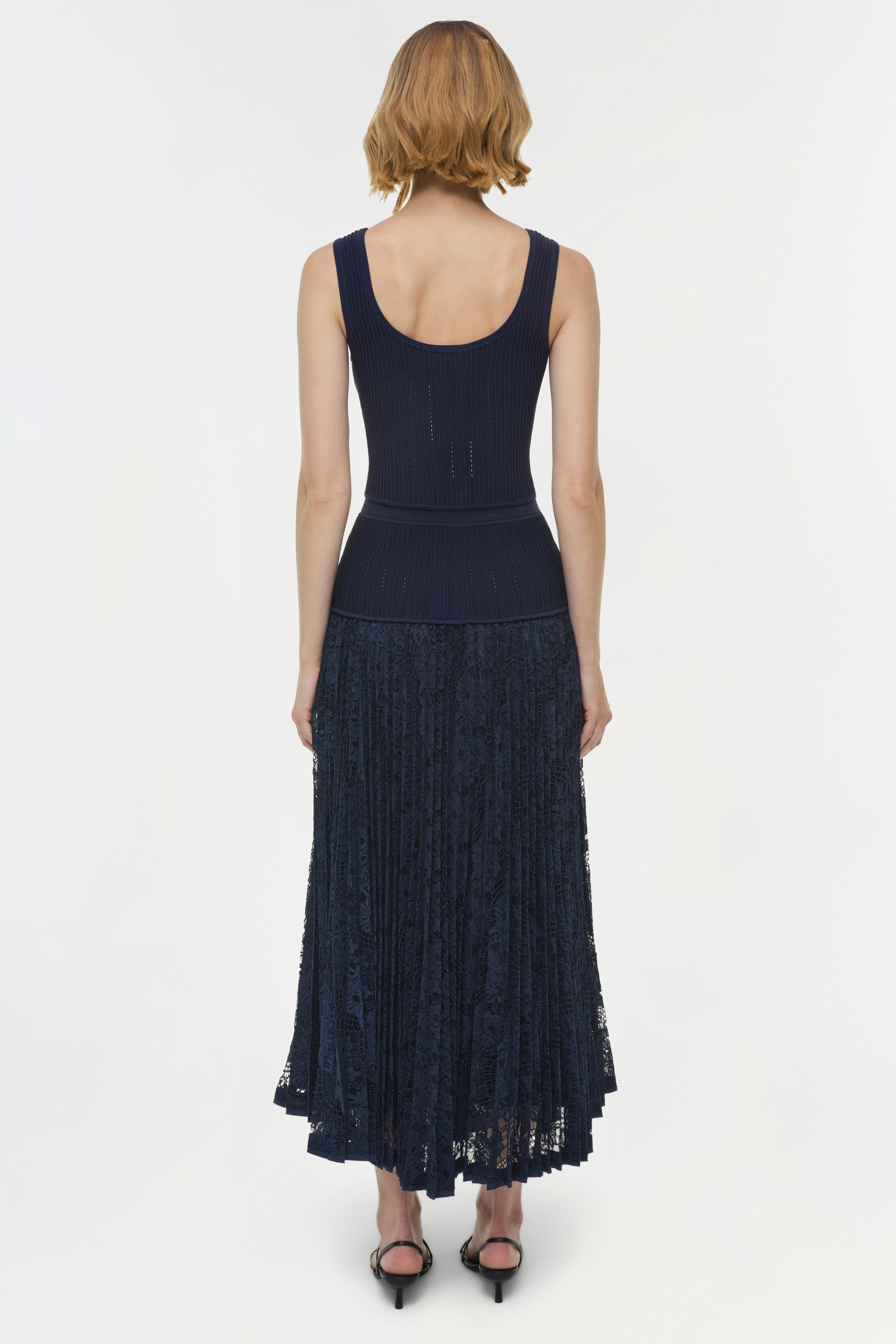 Verona lace midi skirt