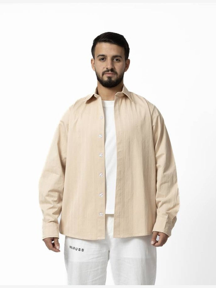 Beige layered shirt