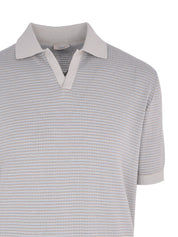 Polo knit flora 2/50 + linsee 2/60 - fin 14 - rigato