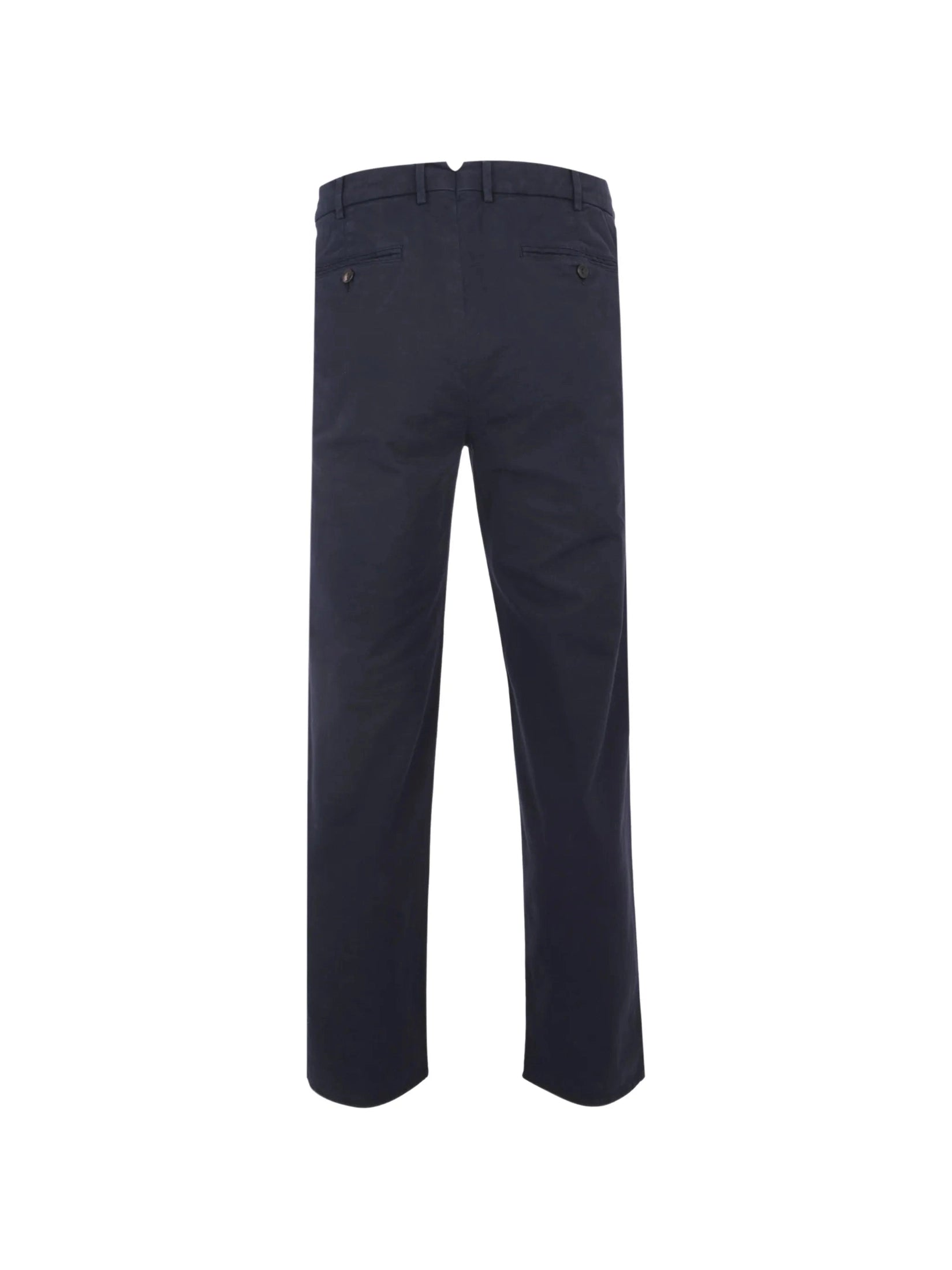 Long formal trouser cotton stretch garment dyed