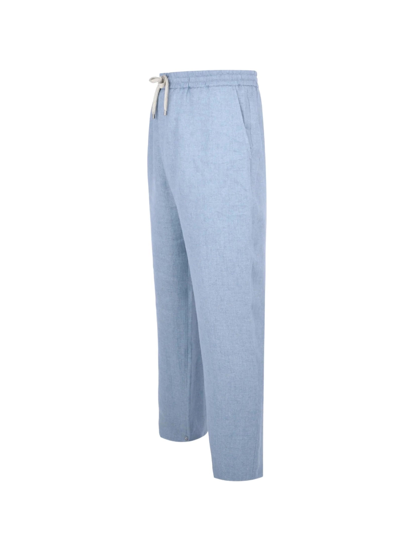 Long formal trouser delave linen
