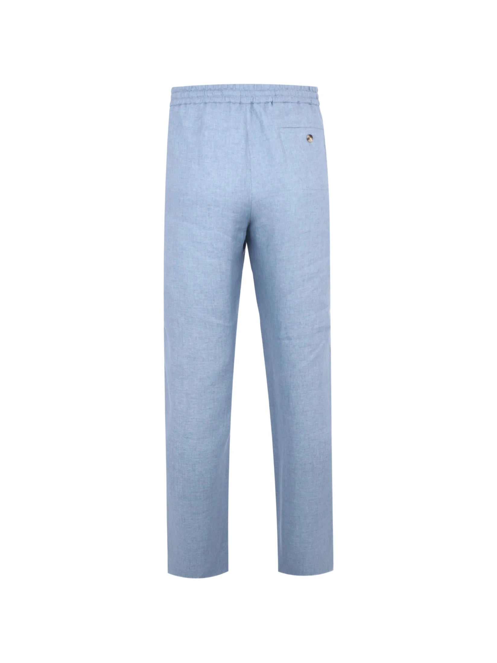Long formal trouser delave linen