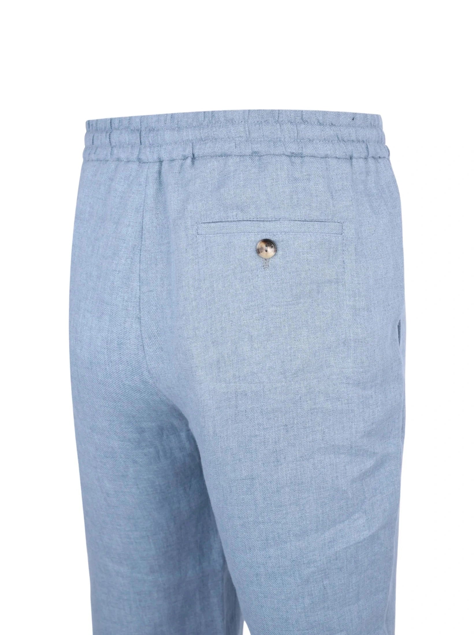 Long formal trouser delave linen