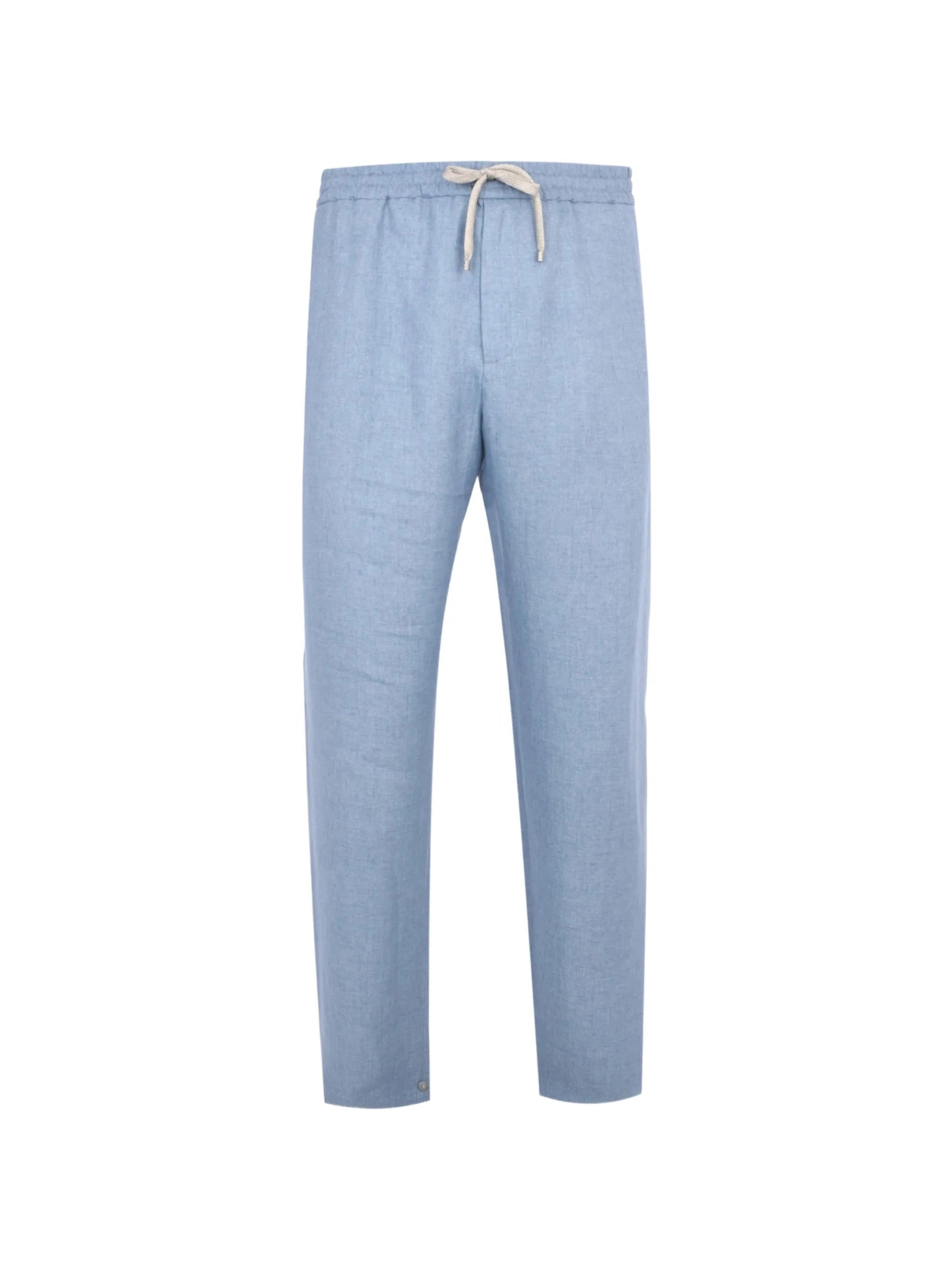 Long formal trouser delave linen