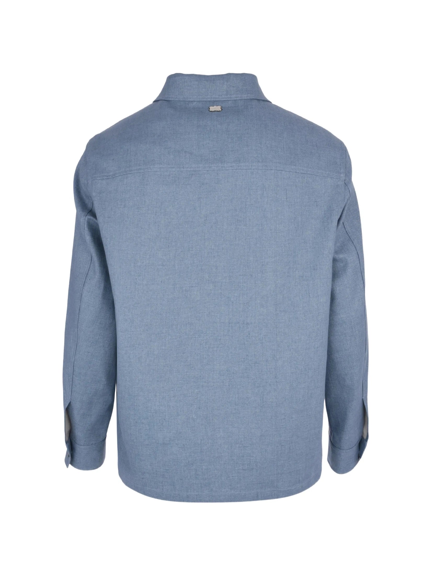 Overshirt bonded delave linen