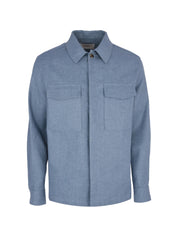 Overshirt bonded delave linen