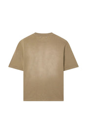 Journey unisex t-shirt dyed gauze cotton jersey bleaching effect with embroidery