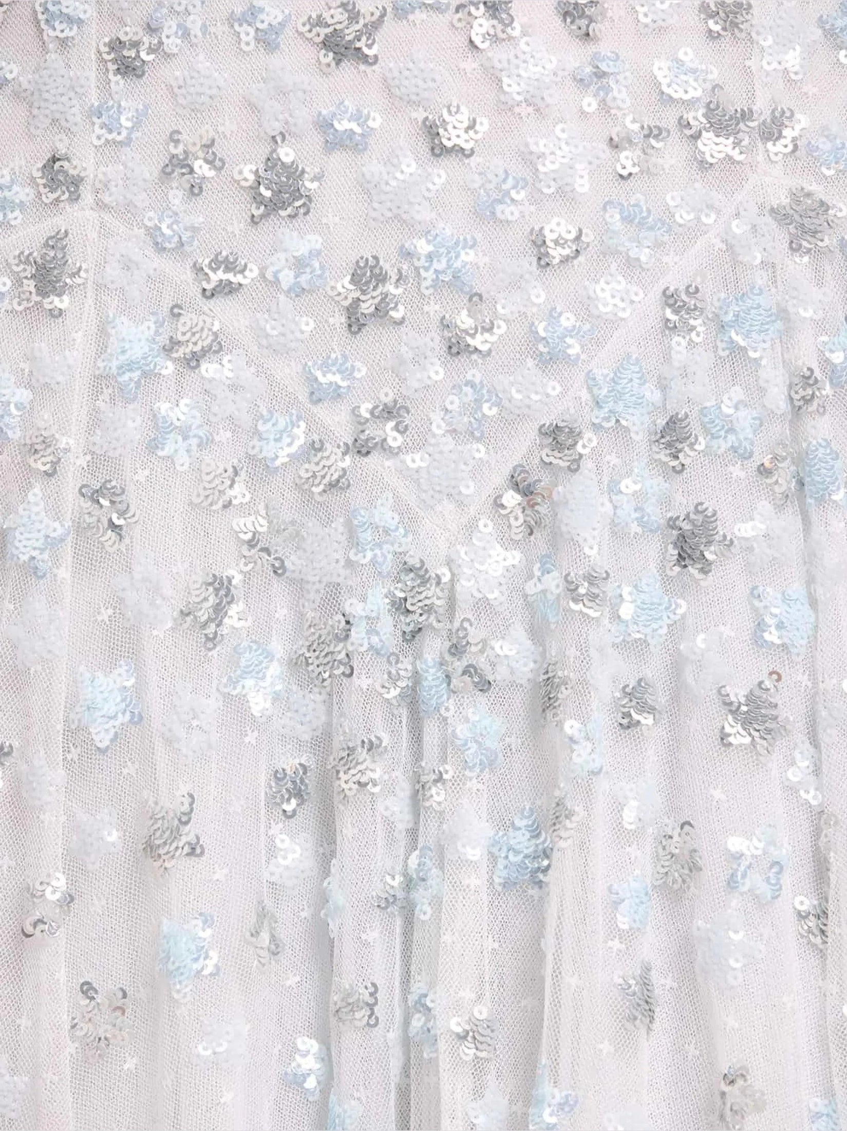 Starry nights round neck gown