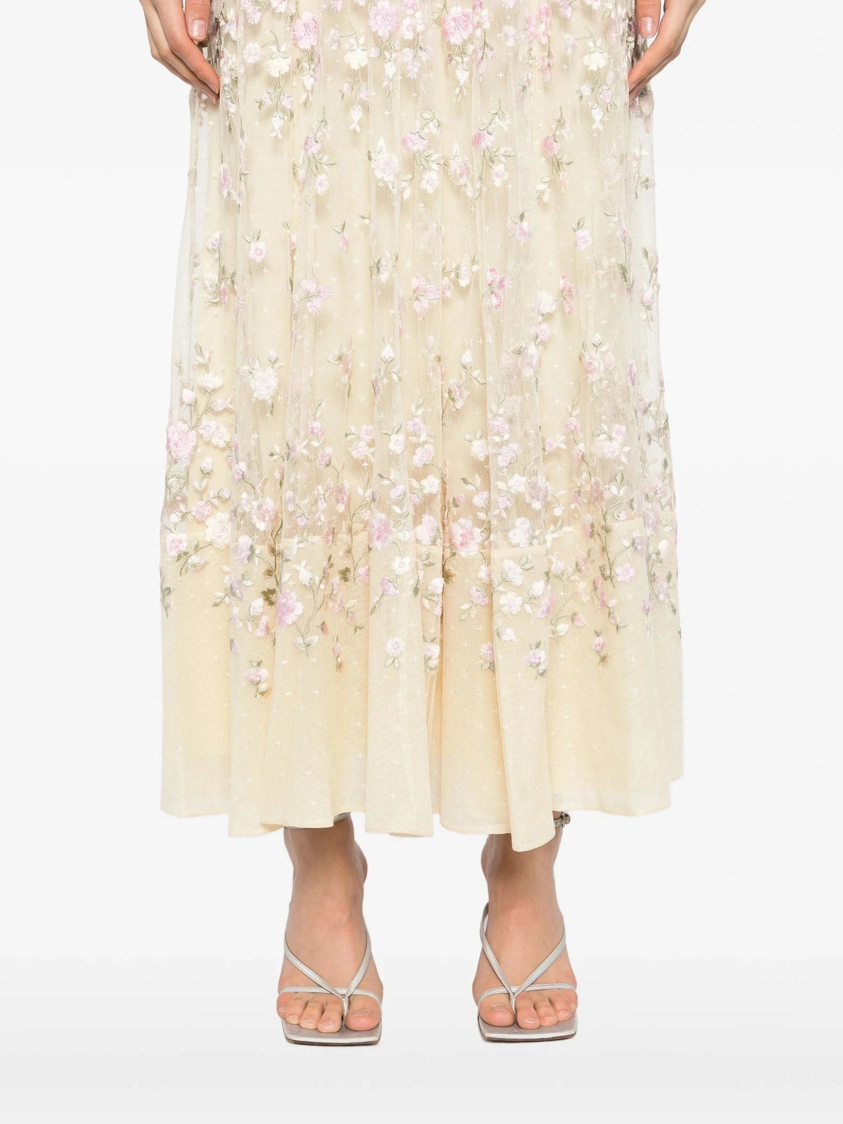 Sylvia rose scoop neck ankle gown