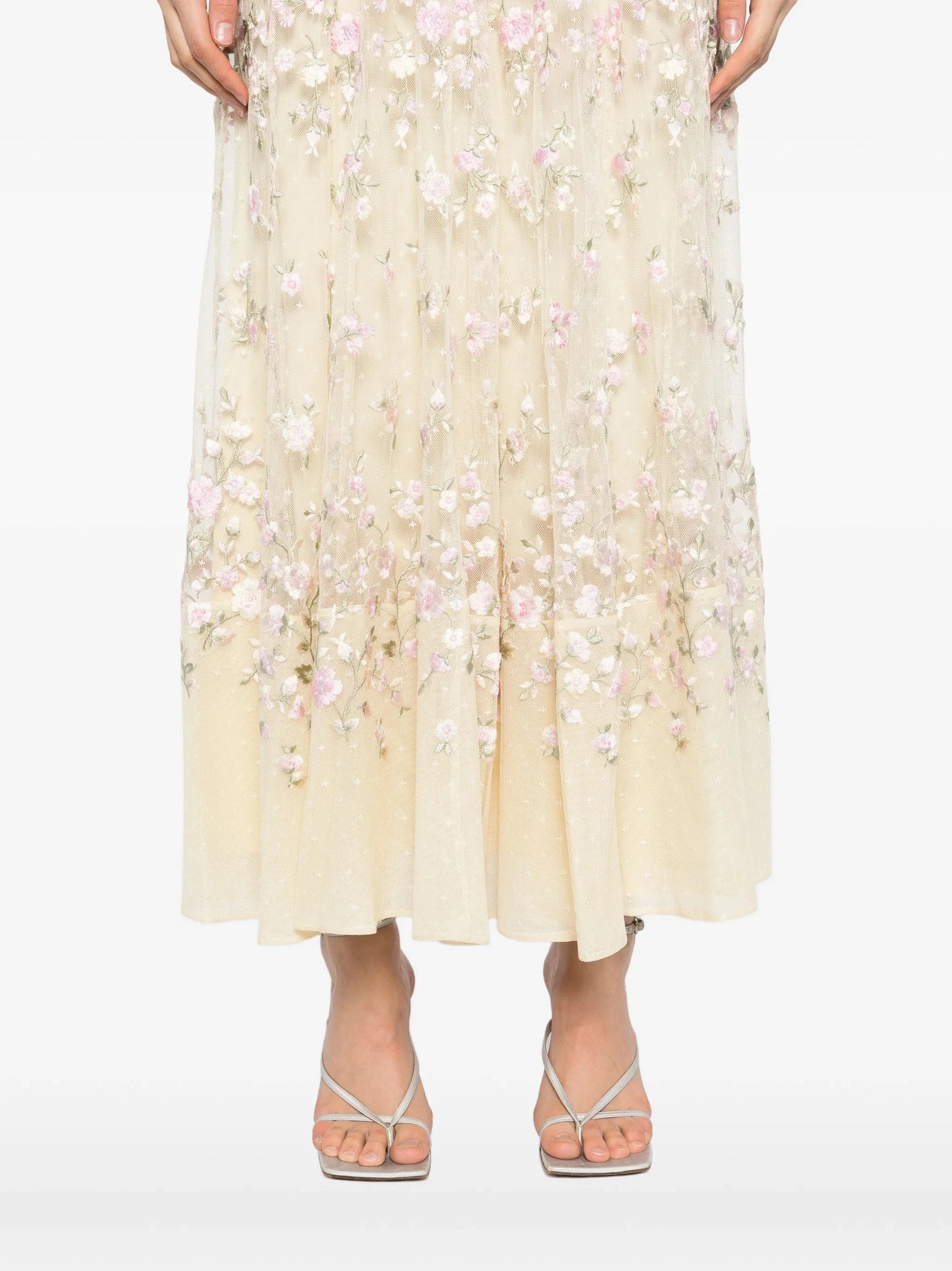 Sylvia rose scoop neck ankle gown