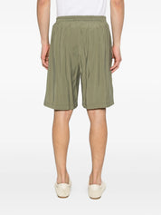 Cupro elasticated-trim shorts