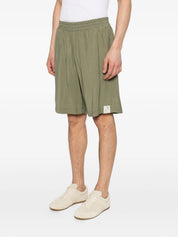 Cupro elasticated-trim shorts