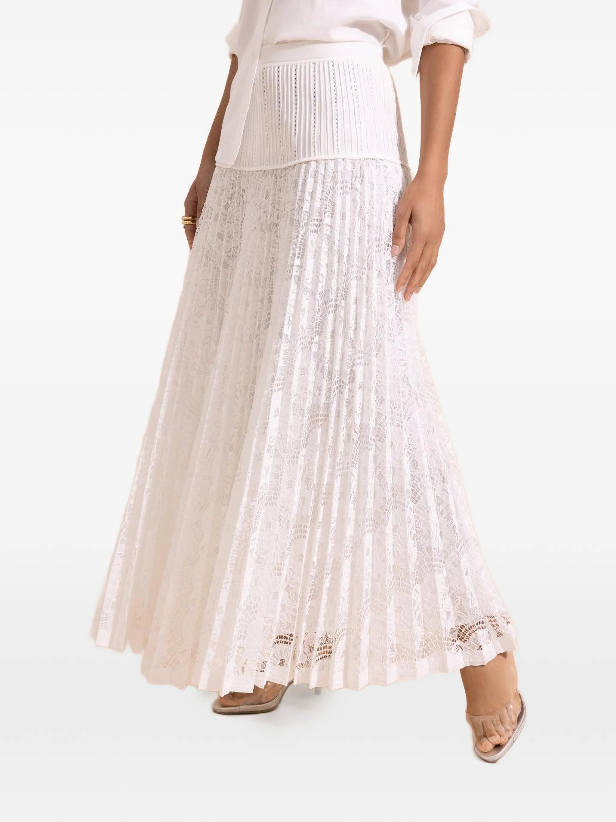Verona lace midi skirt