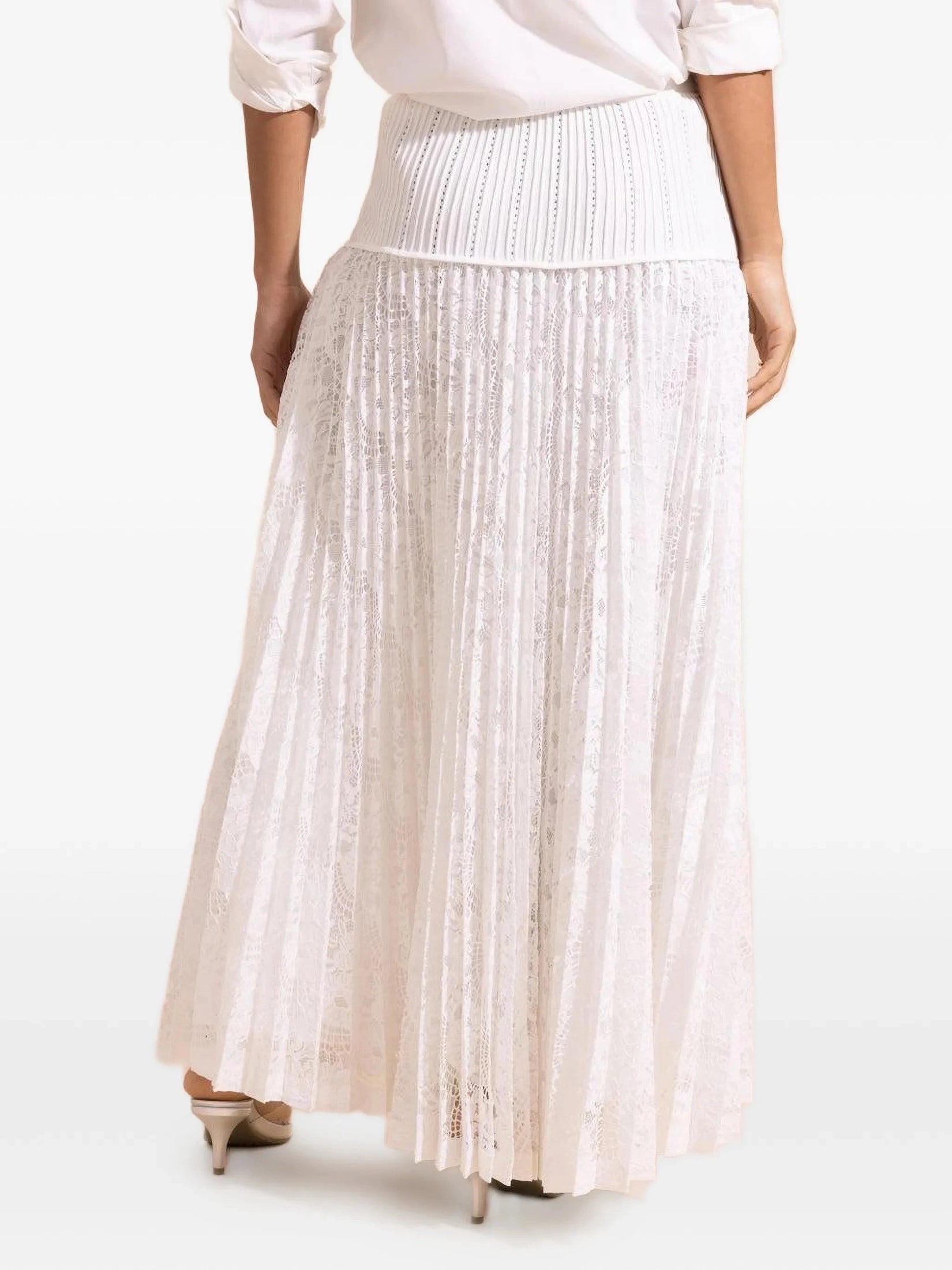 Verona lace midi skirt