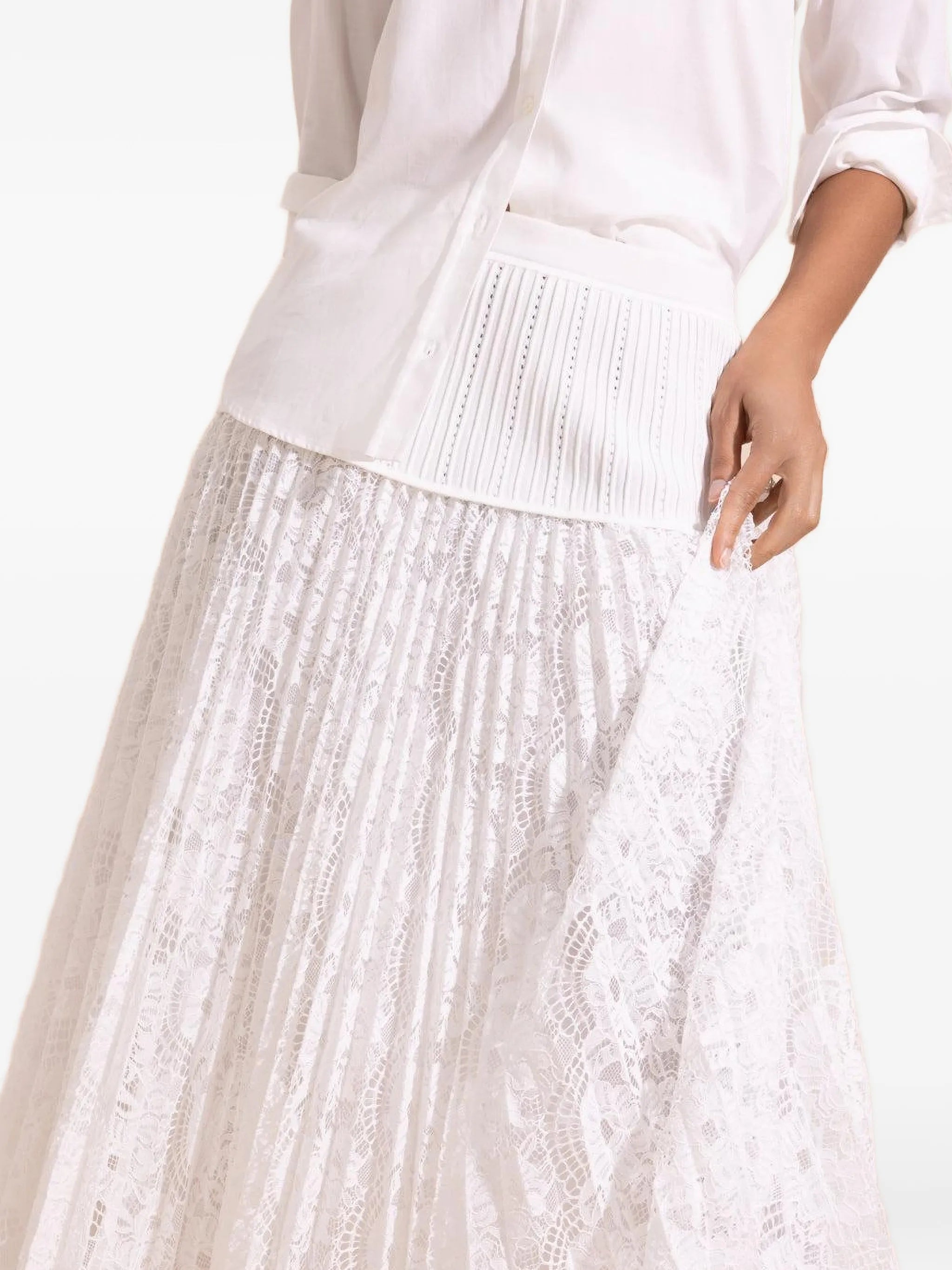 Verona lace midi skirt