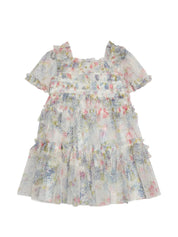 Hydrangea frill smocked kids dress