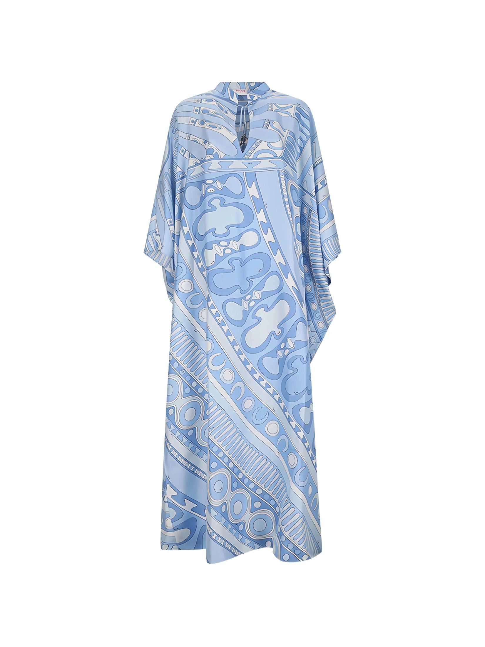Soleil print silk kaftan