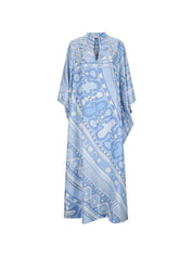 Soleil print silk kaftan