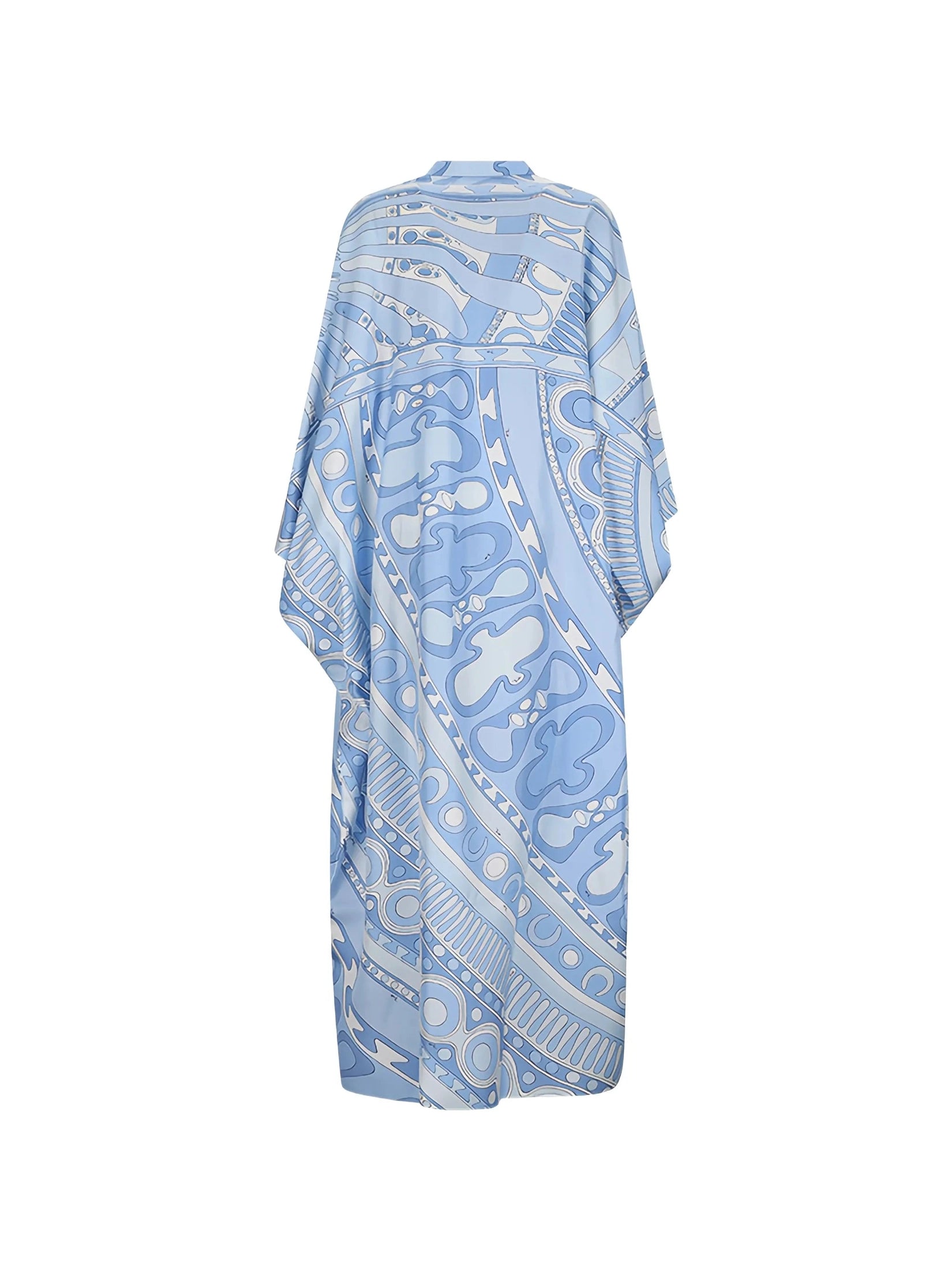 Soleil print silk kaftan