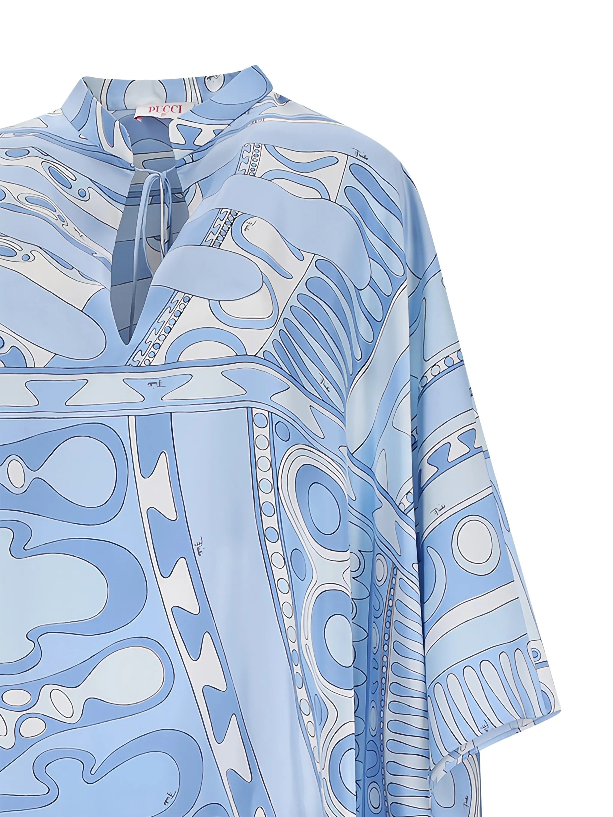 Soleil print silk kaftan