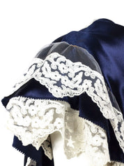 Alberta Ferretti V-neck lace-detail blouse