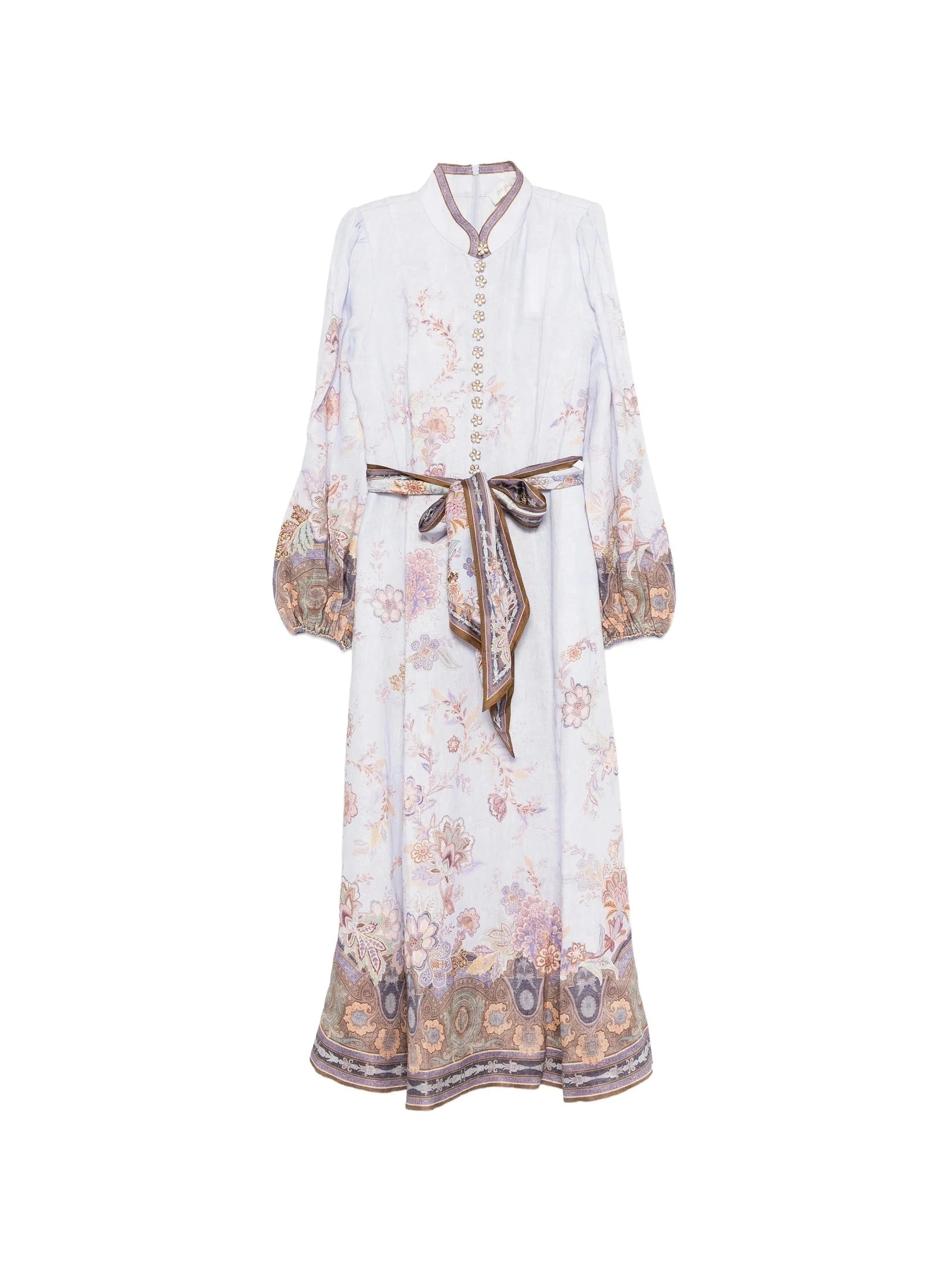 Luna button midi dress