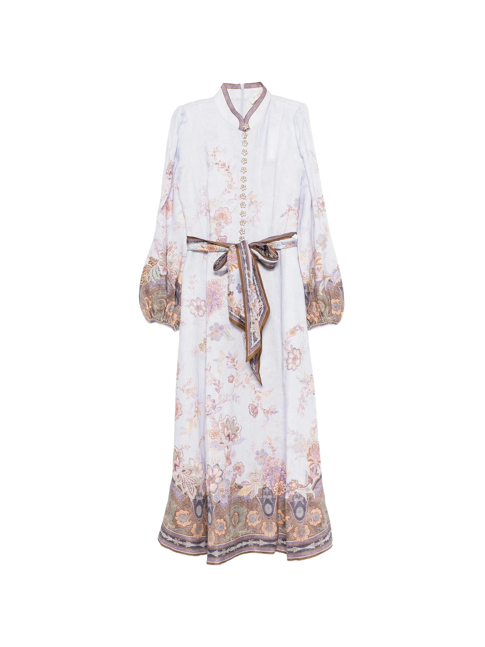 Luna button midi dress