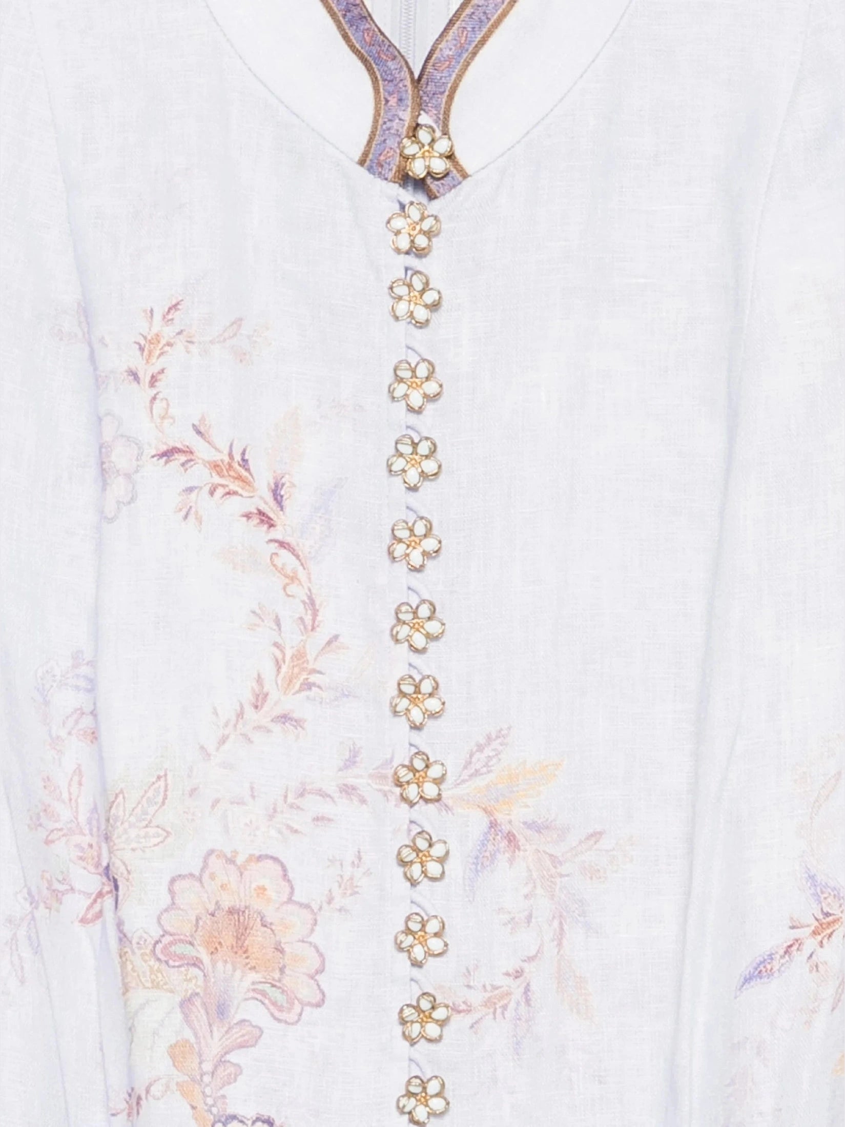 Luna button midi dress