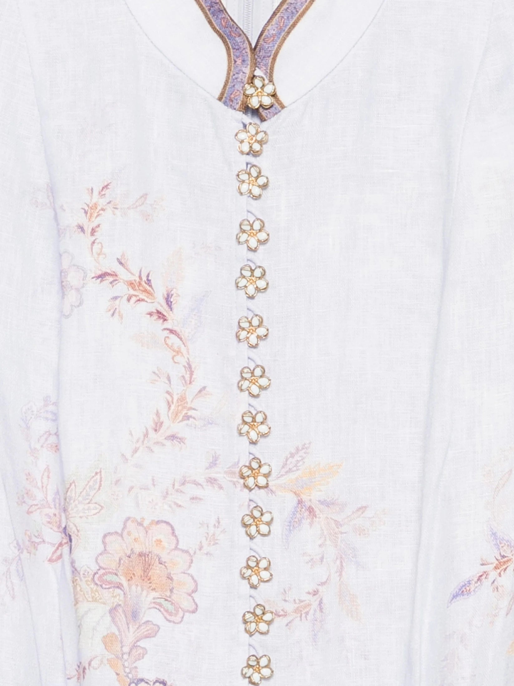 Luna button midi dress