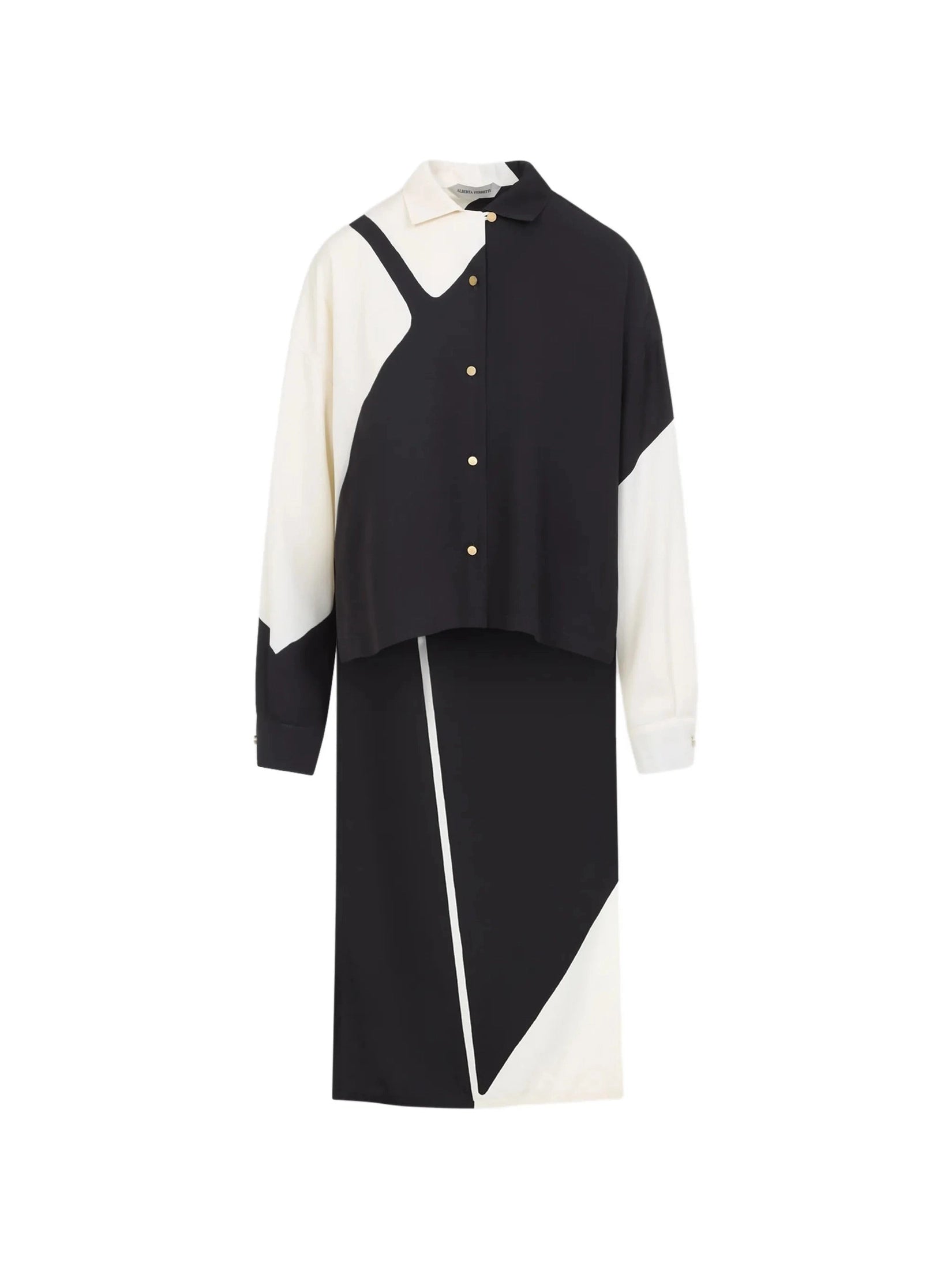 Alberta Ferretti colour-block shirt