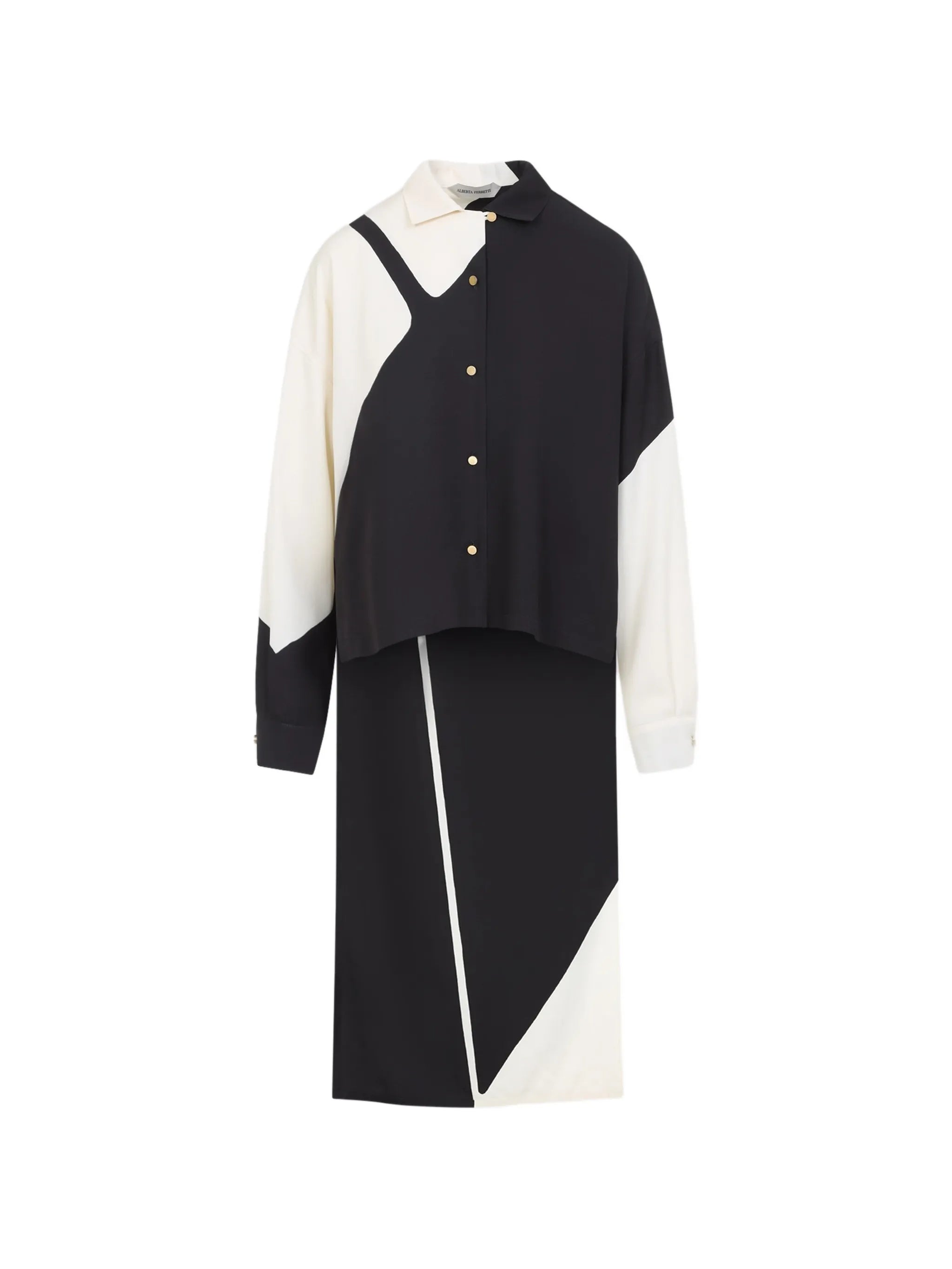 Alberta Ferretti colour-block shirt