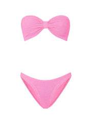 Jean bikini crinkle bubblegum