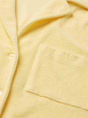 Short sleeve towelling shirt cotton butter