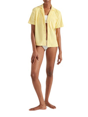 Short sleeve towelling shirt cotton butter