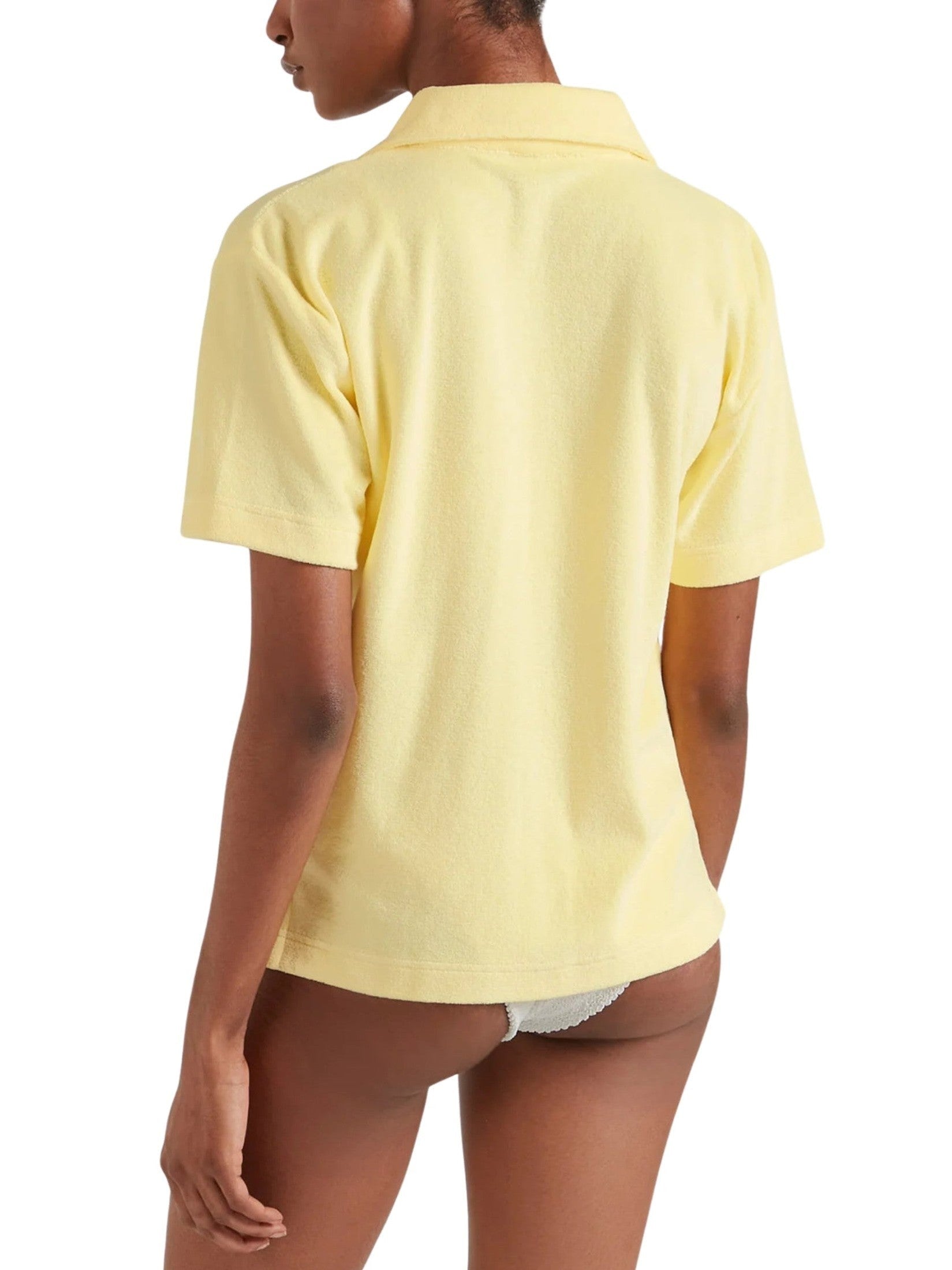 Short sleeve towelling shirt cotton butter