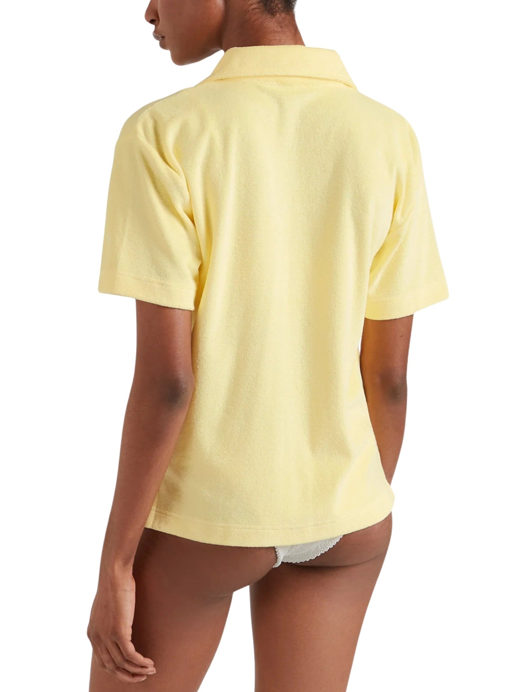 Short sleeve towelling shirt cotton butter