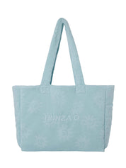 Beach bag sunny towelling ice blue