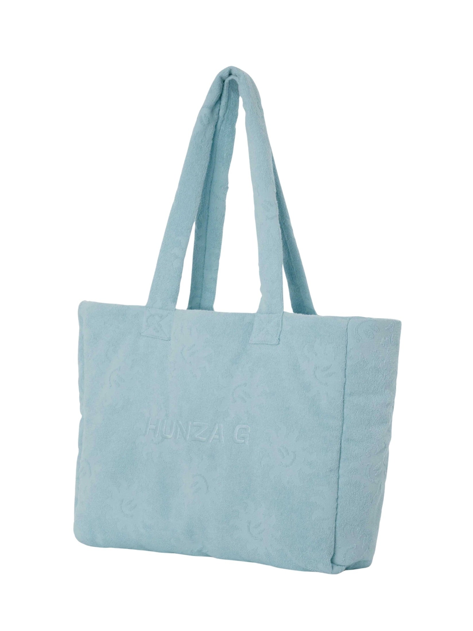 Beach bag sunny towelling ice blue