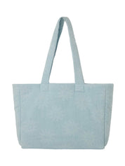 Beach bag sunny towelling ice blue