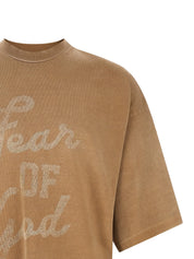 Graphic-Print Logo-Patch T-Shirt