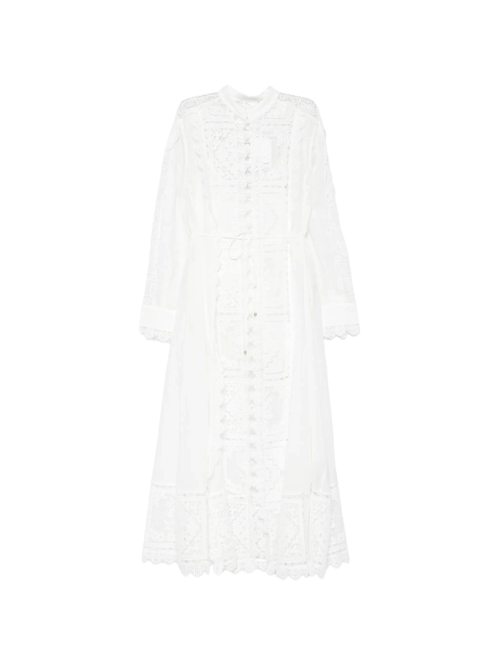 Aster embroidered midi dress