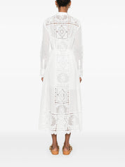 Aster embroidered midi dress