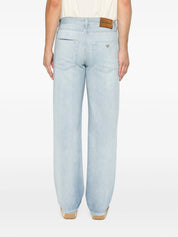 Emporio Armani logo-plaque straight jeans