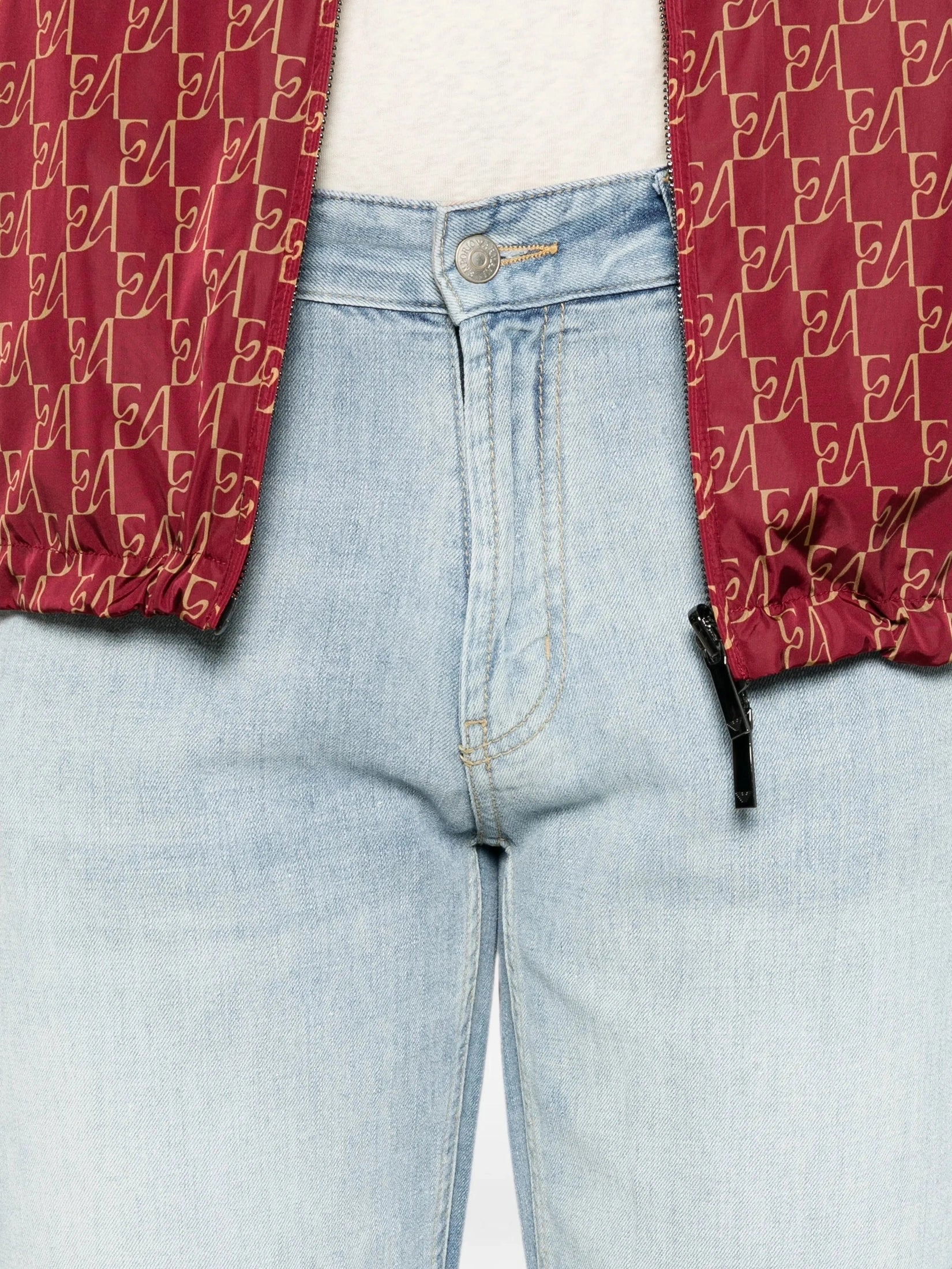 Emporio Armani logo-plaque straight jeans